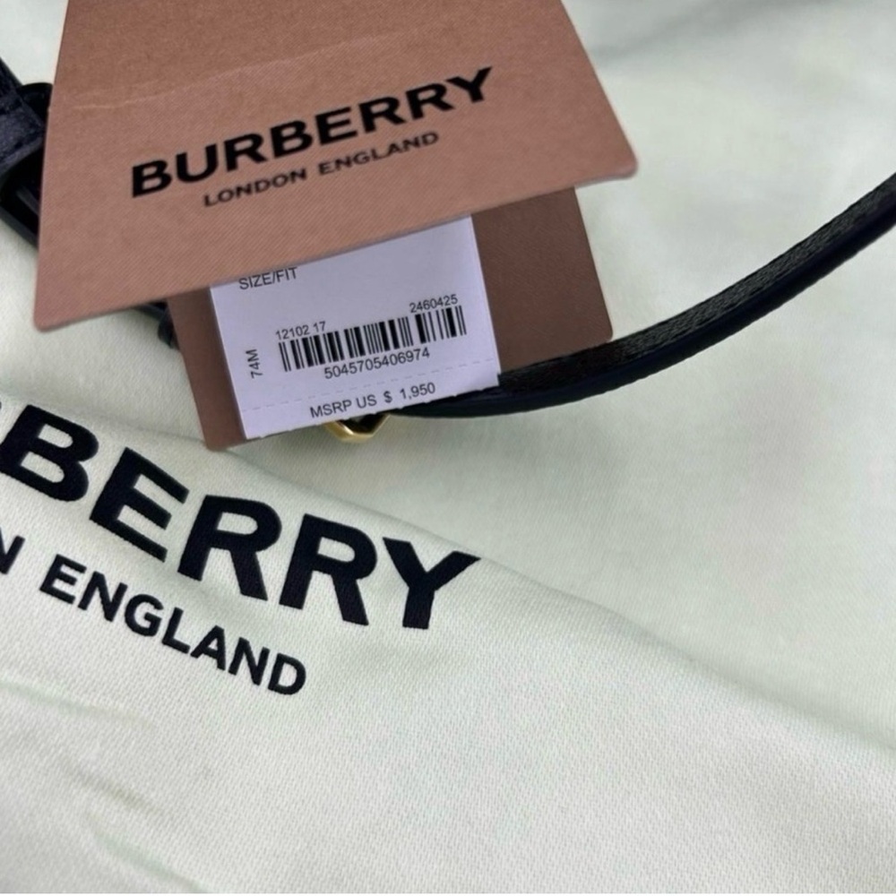 Women's Burberry Banwell classic check leather bag with detachable strap - Picture 8 of 15